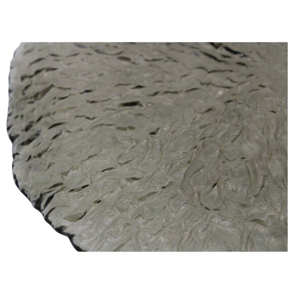 Hand‑Crafted Japanese Smoke Glass Textured Charger Plate Decorative Round Platte - Picture 7 of 11